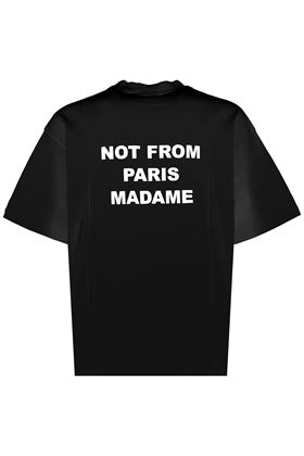 Le T-Shirt Slogan DRÔLE DE MONSIEUR | PERMTS010CO002BL